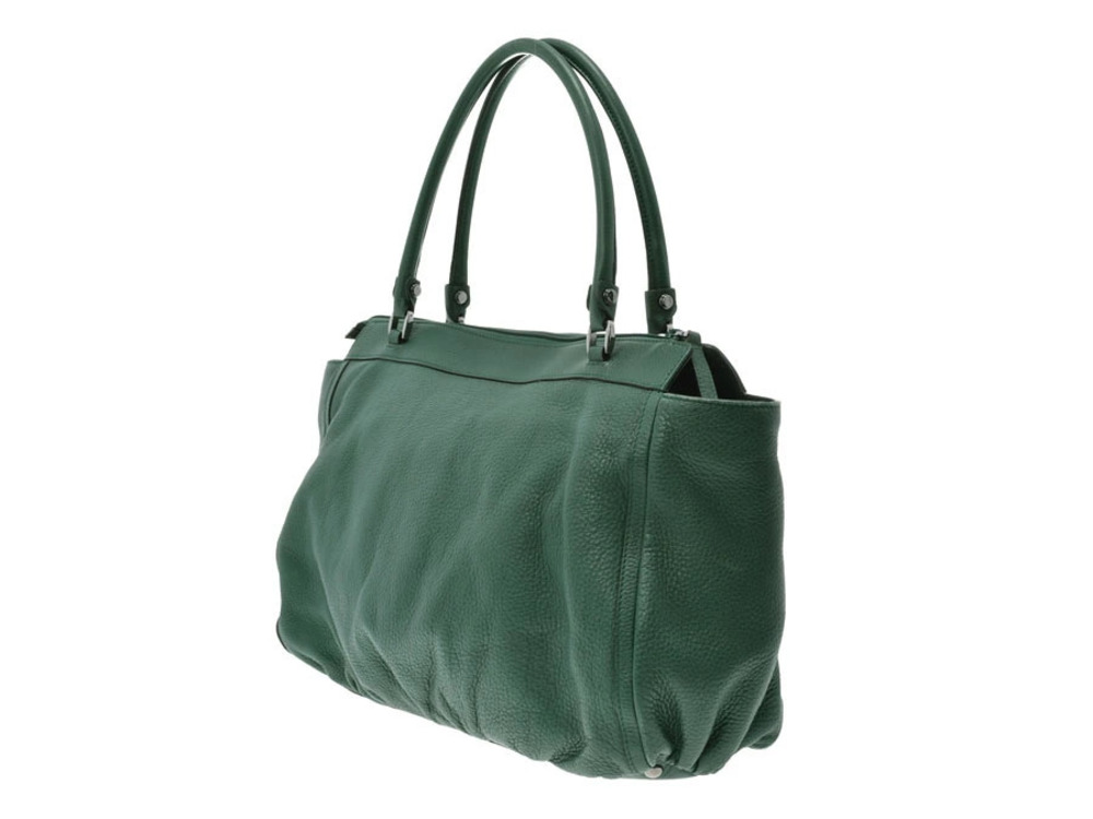 Gucci Green Bag Leather Tote Green